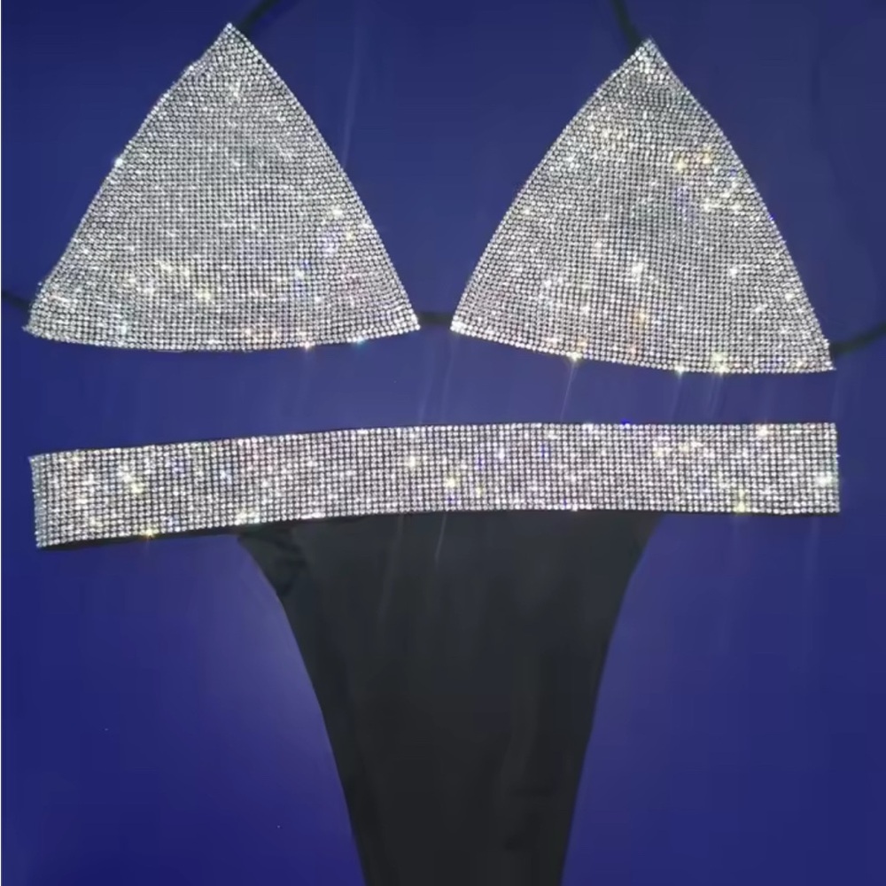 Sexy Hot Diamonds Sequin Bekini  Set.